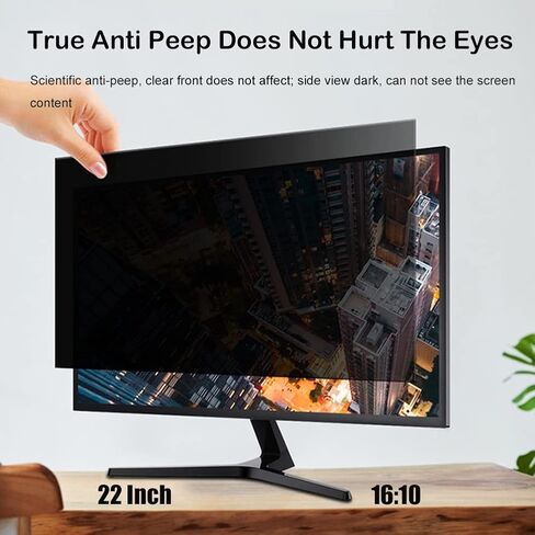 22 Inch Computer Screen Protector, Blue Light and Anti Glare Laptop Screen Protector for 16:10 Widescreen Computer Monitor, Removable Computer Private Screen Filter in Saudi Arabia