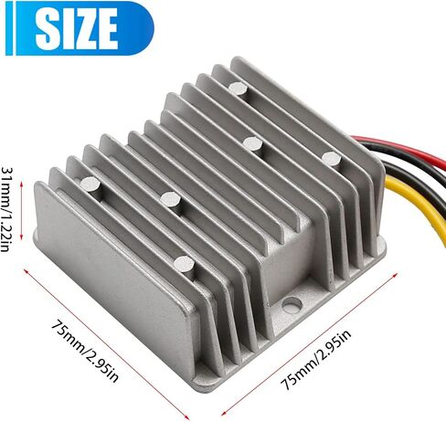 DC Converter Regulator 36V 48V Step Down to 12V 20A 240W, Waterproof High-Power DC/DC Voltage Reducer, Power Supply Module Buck Transformer, for Golf Cart, Forklifts, Car, LED Light Bars in Saudi Arabia