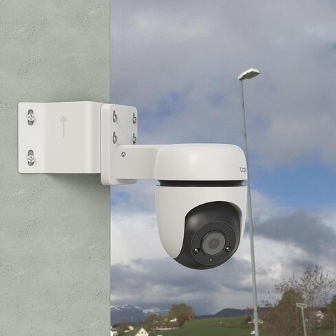 Corner Bracket for Security Camera, Metal Corner Mount Compatible with TP-Link Tapo Outdoor Pan/Tilt Wi-Fi Security Cameras (C530WS/C520WS/C510W/C500/C501GW/TC40/TC41/TC40GW/C51A/C52A（White） in Saudi Arabia