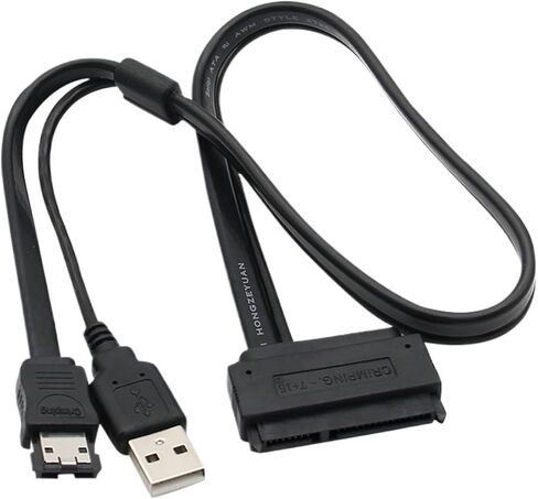 HOT 2 في 1 محرك الأقراص الصلبة SATA 22PIN إلى ESATA بيانات محول كبلات مدعوم من USB 50 سم باستخدام محول برنامج التشغيل HDD 2.5 " in Saudi Arabia