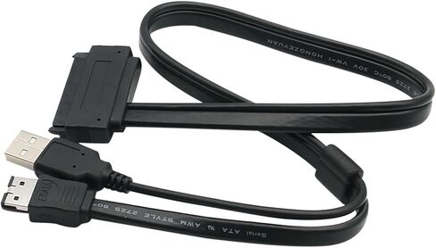 HOT 2 في 1 محرك الأقراص الصلبة SATA 22PIN إلى ESATA بيانات محول كبلات مدعوم من USB 50 سم باستخدام محول برنامج التشغيل HDD 2.5 " in Saudi Arabia