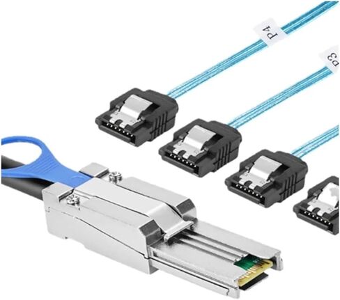 S/AS 3.0 S/AS 26Pin SFF-8088 MALE TO 4 SATA 7PIN 7PIN DISK DISK SPILITER COLL in Saudi Arabia