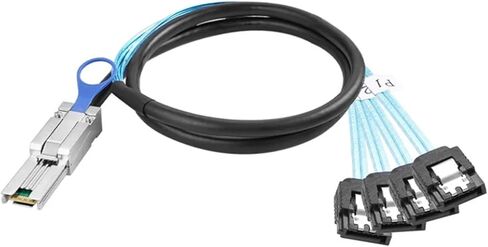 S/AS 3.0 S/AS 26Pin SFF-8088 MALE TO 4 SATA 7PIN 7PIN DISK DISK SPILITER COLL in Saudi Arabia
