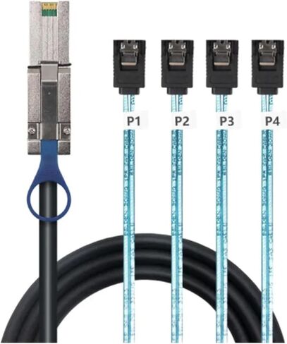 S/AS 3.0 S/AS 26Pin SFF-8088 MALE TO 4 SATA 7PIN 7PIN DISK DISK SPILITER COLL in Saudi Arabia