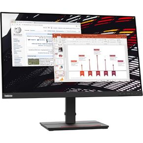 Lenovo Thinkvision S24E-20 23.8 "FHD (1920x1080) Wled Monitor Raven Black-62aekat2us-مع USB Hub in Kuwait
