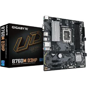 GIGABYTE B760M D3HP اللوحة الأم - الجيل الرابع عشر معالجات Intel Core ، 4+1+1 مرحلة VRM ، حتى 5600 ميجا هرتز DDR5 ، 2XPCIE 4.0 M.2 ، GBE LAN ، USB 3.2 GEN 1 in Saudi Arabia