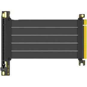4.0 X16 Cable Cable Card Card Emi محمي بامتداد مرنة عالية السرعة PCI Gen 4 سلك GPU (PCI-E 4.0 ، Black-15cm) in Kuwait