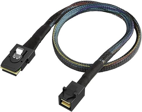 S/As HD Cord SFF-8643 ، SFF-8087 12 جيجابت في الثانية نقل البيانات لوحدة التحكم في خادم اللوحة الأم إلى الطائرة الخلفية (1M ، SFF 8087 إلى 8087) in Saudi Arabia