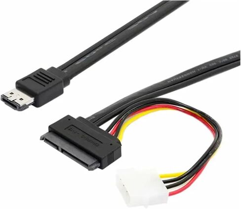 1pc cord cord computer مقبس اللوحة الأم من 6p إلى 8p من الذكور/الإناث 1/2 SATA إمدادات الطاقة y الكابلات sata sata (أسود) in Saudi Arabia