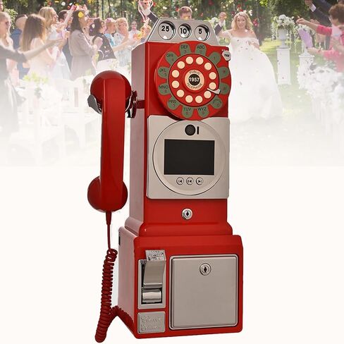 Customized Retro 1960's Audio Video Guestbook - 32GB SD Card, Vintage Style Video & Audio Memories, Perfect for Weddings & Events, Unique Guest Sign-in Experience in Saudi Arabia