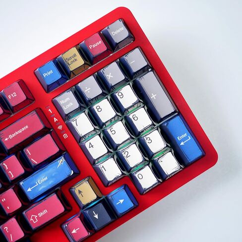 Comic-Themed Mechanical Keyboard with Side-Translucent RGB & PBT Keycaps - Durable Design in Saudi Arabia