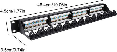 Keenso 24 Port Patch Panel,High Speed CAT6 Network Cable Rack in Saudi Arabia