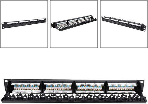 Keenso 24 Port Patch Panel,High Speed CAT6 Network Cable Rack in Saudi Arabia