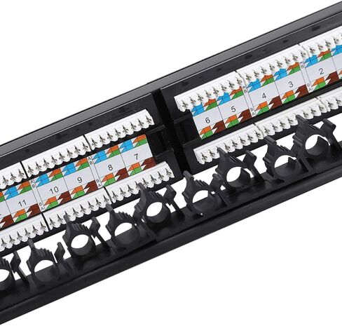 Keenso 24 Port Patch Panel,High Speed CAT6 Network Cable Rack in Saudi Arabia