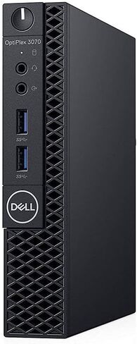 Dell Windows 11 Professional Micro PC (MFF) Optiplex 3070 (أحدث طراز) Core I3-9100T (3.10 جيجا هرتز رباعي) 8GB DDR4 RAM 256GB PCIE M.2 SSD (متجدد) in Kuwait