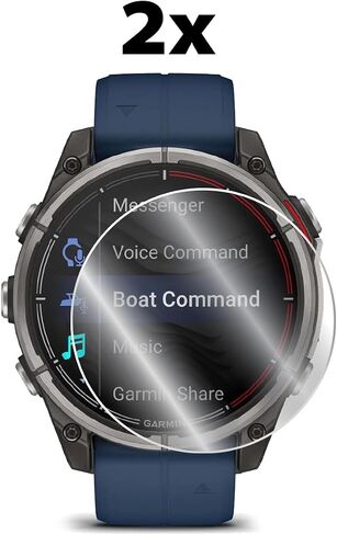 IPG لـ Garmin quatix® 7 Standard - quatix® 7 Sapphire Edition واقي شاشة للساعة الذكية (وحدتان) غشاء شفاف فائق الدقة غير مرئي مضاد للخدش - ناعم / شفاء ذاتي / فقاعات - خالٍ من quatix® 7 Sapphire in Kuwait
