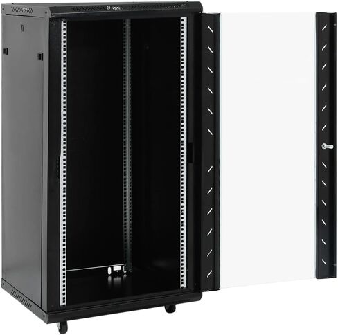 Generic 22U Network Cabinet 19 "IP20 Black 23.6" x23.6 "x47.2" 62.61kg in Saudi Arabia