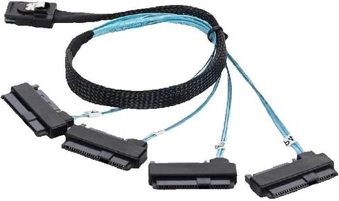 1M 4 S/كمحركات صلبة 36PIN SFF-8087 إلى 4 S/AS 29PIN SFF-8482 موصل مع سلك دبوس SATA STAN الصلب (1M) in Saudi Arabia
