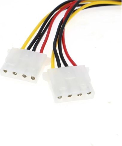 Power Extension Cord SATA 15pin Male to IDE Big 4pin Female Cord Adapter for HDD Hard Drive 0.2m in Saudi Arabia