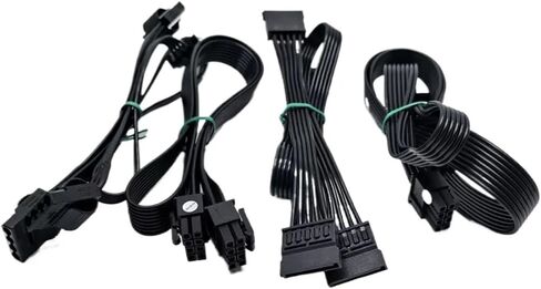 8/6p إلى GPU8 (6+2) PIN CPU8PIN (4+4) PIN SATA POWER CABLE لـ GM650 GM750 GM850 1000W 1250W Series (6pin to 4 IDE MOLEX) in Saudi Arabia