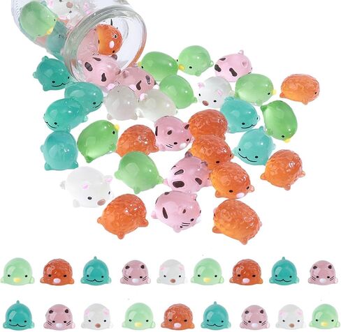 100 Pcs Mini Resin Flamingo Ducks Flamingo Animals Figurines Cute Tiny Flamingo Ornament Micro Garden Cake Topper Landscape Aquarium Dollhouse Decor for Christmas Accessories in Kuwait