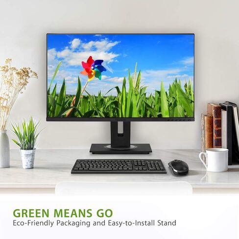 VEALISINCOSINS VG2455 24 IPS IPS 1080P شاشة مع USB C و HDMI و DisplayPort و VGA و 40 درجة في بيئة العمل (متجددة) in Saudi Arabia