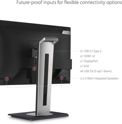 VEALISINCOSINS VG2455 24 IPS IPS 1080P شاشة مع USB C و HDMI و DisplayPort و VGA و 40 درجة في بيئة العمل (متجددة) in Saudi Arabia