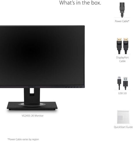 VEALISINCOSINS VG2455 24 IPS IPS 1080P شاشة مع USB C و HDMI و DisplayPort و VGA و 40 درجة في بيئة العمل (متجددة) in Saudi Arabia