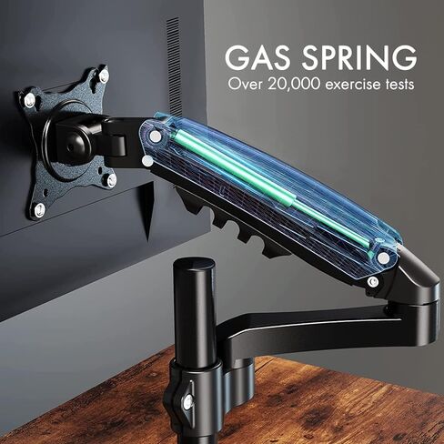 Spring LCD Monitor Arm with USB and Multimedia Ports for: AOC C27G2Z 27" Curved Frameless Ultra-Fast Gaming Monitor, FHD 1080p, 0.5ms 240Hz, FreeSync Black, 27" FHD Curved in Kuwait