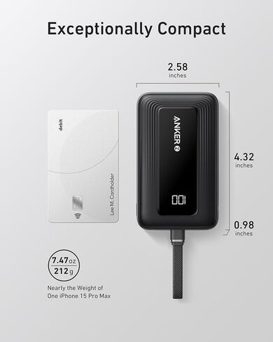 Anker Portable Charger, 10,000mAh 30W Power Bank, USB-C in and Out Fast Charging Battery Pack in Kuwait