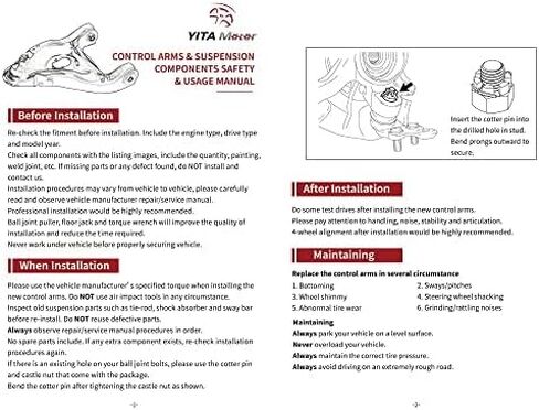 YITAMOTOR Front Suspension Kit Compatible with CR-V 2002-2006 in Saudi Arabia