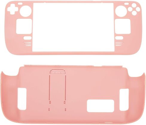 علبة سطح السفينة البخارية لشاشة LCD/OLED - غلاف واقٍ مع Kickstand ، Shockproof Anti -Scratch Slim Shell للألعاب والسفر (الوردي الوردي) in Kuwait