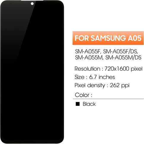 لاستبدال شاشة Samsung Galaxy A05 لـ Samsung A05 LCD Display SM-A055M A055F/DS LCD Touch Digitizer Assembly REARM in Saudi Arabia