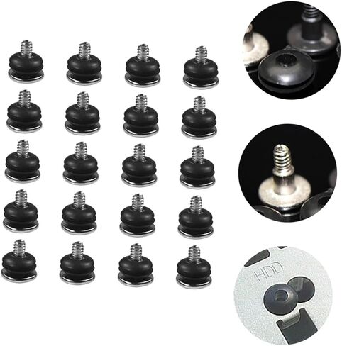 20Pcs Shockproof Hard Drive Mounting Screws with Ring for Easy Install and Case Screws for DIY Repair and Replacement in Saudi Arabia