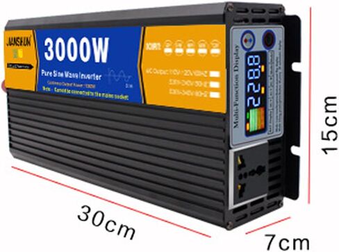 3000W DC 12V/24V/48V/60V/72V النقي الجيبي العاكس الشاحن تقسيم مرحلة الإدخال DC الإدخال 120V/240V محول الطاقة الشمسية منخفضة التردد ، 72 فولت إلى 110 فولت in Kuwait