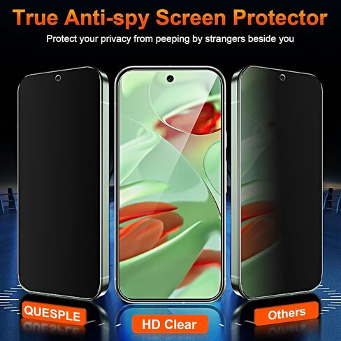 2 + 2 Pack Google Pixel 8 Pro Provacy Provaced Glass Screen Protector + Film Camera Lens [9H Hardness] [3D Curved] لـ Google Pixel 8 Pro Glass Screen Protector [لا يدعم بصمات الأصابع] in Saudi Arabia