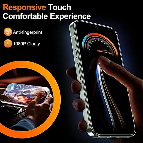 2 + 2 Pack Google Pixel 8 Pro Provacy Provaced Glass Screen Protector + Film Camera Lens [9H Hardness] [3D Curved] لـ Google Pixel 8 Pro Glass Screen Protector [لا يدعم بصمات الأصابع] in Saudi Arabia
