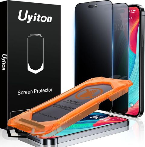uyiton for iPhone 14 Pro Max Matte Privacy Screen Protector-Anti-Fingerprint [سهل التثبيت] in Kuwait