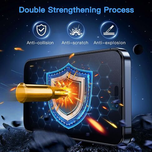 uyiton for iPhone 14 Pro Max Matte Privacy Screen Protector-Anti-Fingerprint [سهل التثبيت] in Kuwait