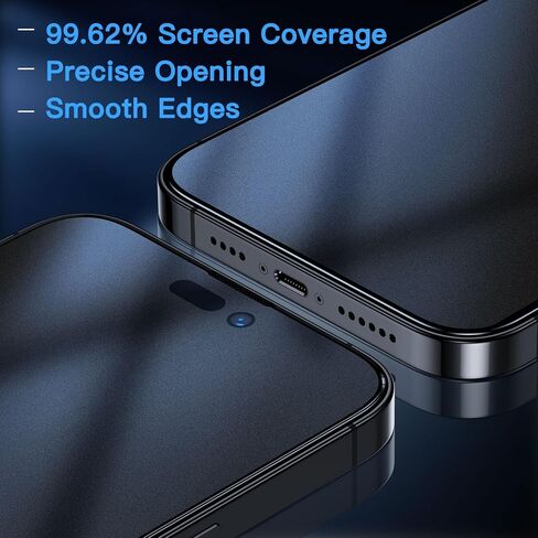 uyiton for iPhone 14 Pro Max Matte Privacy Screen Protector-Anti-Fingerprint [سهل التثبيت] in Kuwait