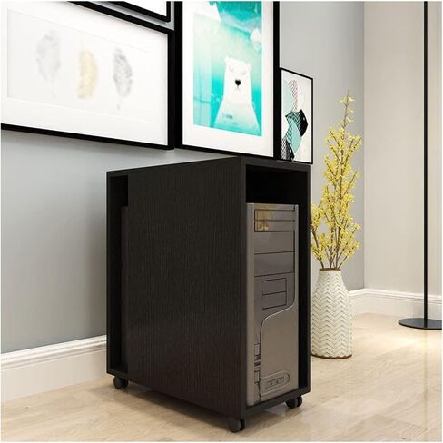 Stand Double-Layer Mobile Host Bracket Bracket Side Office Host Rack Home-Duty Office Host Host Host Host Hister With Wheels Computer Tower Stand (اللون: ب) (ب) (ب) in Kuwait