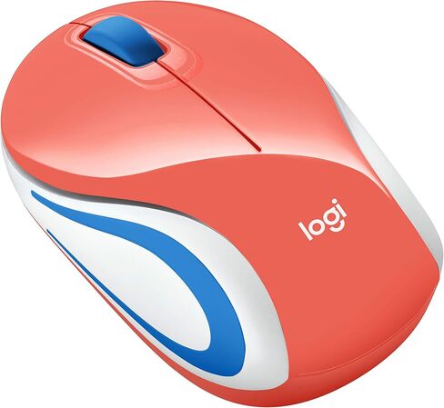 Logitech Wireless Mini Mouse M187 Ultra Portable, 1000 DPI Optical Tracking, 3-Buttons, PC/Mac/Laptop, Compatible with Most Windows and Mac - Black/White (Renewed) in Saudi Arabia