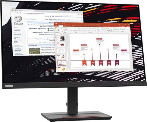 Lenovo Thinkvision S24E-20 23.8 "FHD (1920x1080) Wled Monitor Raven Black-62aekat2us-مع USB Hub in Saudi Arabia