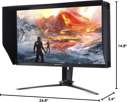 Acer Predator XB273U 27 بوصة IPS Gaming Monitor WQHD 2560X1440 270Hz 1MS استجابة الوقت HDMI 400 NIT (متجدد) in Saudi Arabia