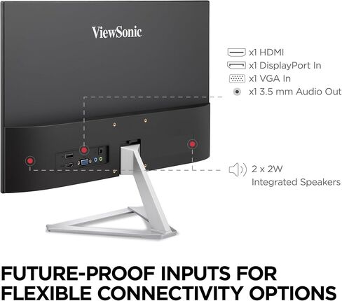 ViewSonic VX2276-SMHD 22in IPS 1080p Frameless LED Monitor HDMI, DisplayPort (Renewed) in Saudi Arabia