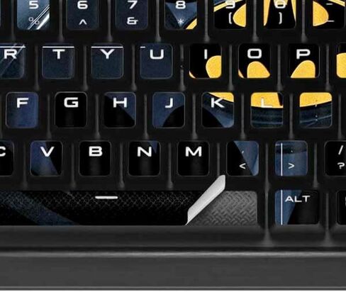 Skinit Decal Skin Compatible with K95 RGB Platinum Mechanical Gaming Keyboard - Officially Licensed Warner Bros The Flash Movie: Batman Multiverse Logos Design in Saudi Arabia