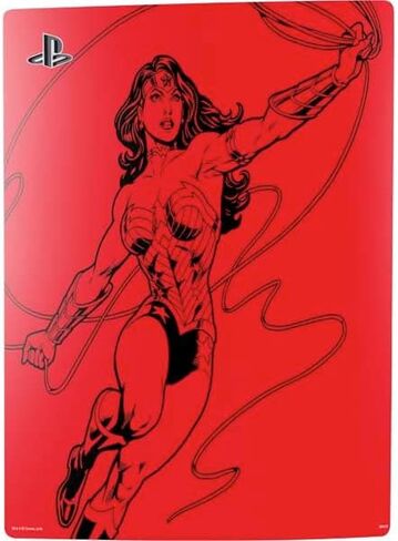 Skinit Skinit Gaming Gaming Skin متوافق مع حزمة الإصدار الرقمي PS5 - تصميم DC Comics Wonder Comic Blast Design in Saudi Arabia