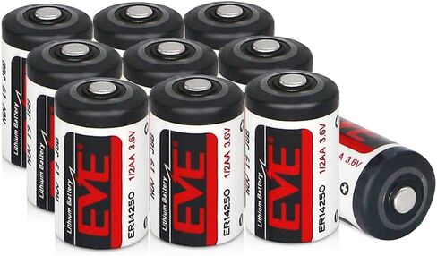 50 Pack ER14250 1/2AA 3.6V Lithium Battery 1200mAh for Dog Collars, Baby Movement Monitor and More(Non-Rechargeable) in Saudi Arabia