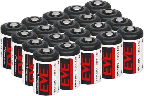 50 Pack ER14250 1/2AA 3.6V Lithium Battery 1200mAh for Dog Collars, Baby Movement Monitor and More(Non-Rechargeable) in Saudi Arabia
