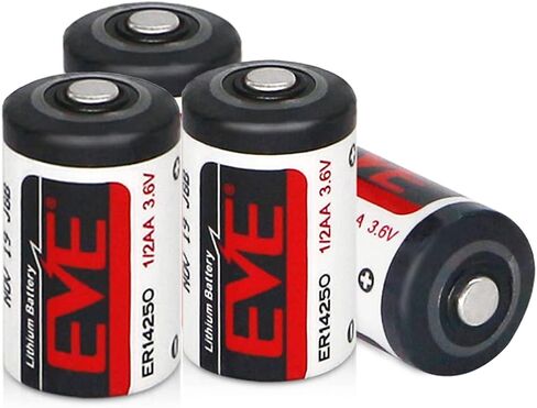 50 Pack ER14250 1/2AA 3.6V Lithium Battery 1200mAh for Dog Collars, Baby Movement Monitor and More(Non-Rechargeable) in Saudi Arabia